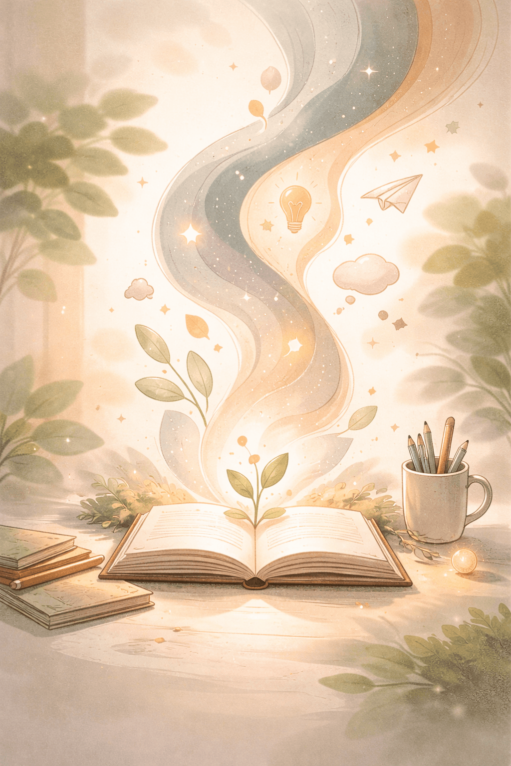 Coach Remy, a warm and approachable AI learning companion illustration